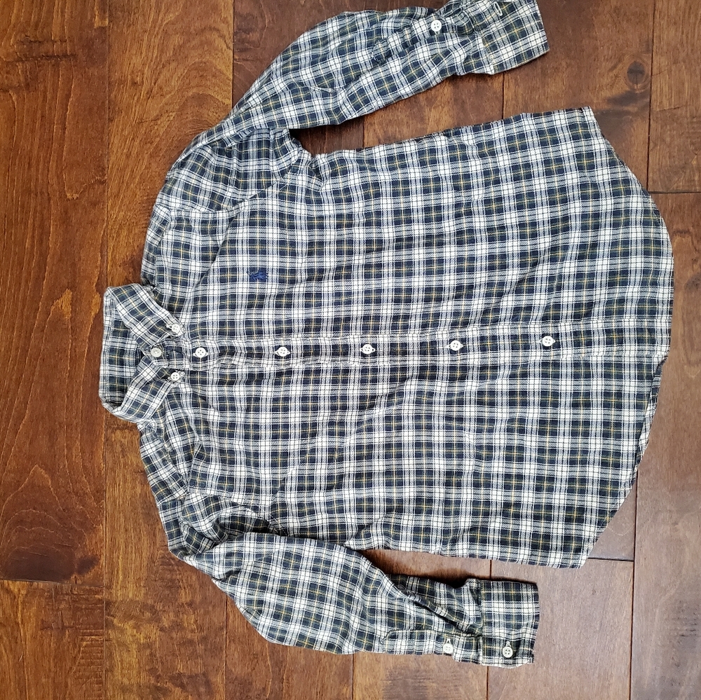 Boy's Long Sleeve Polo Button Up Shirt